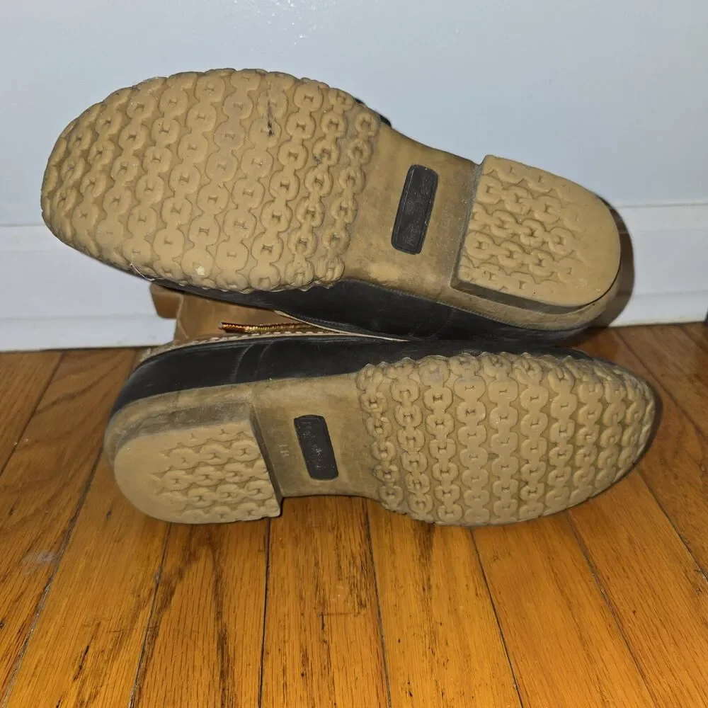 LL Bean VTg Women's Sz 8 HIGHTOP Bean Duck Boots Brown